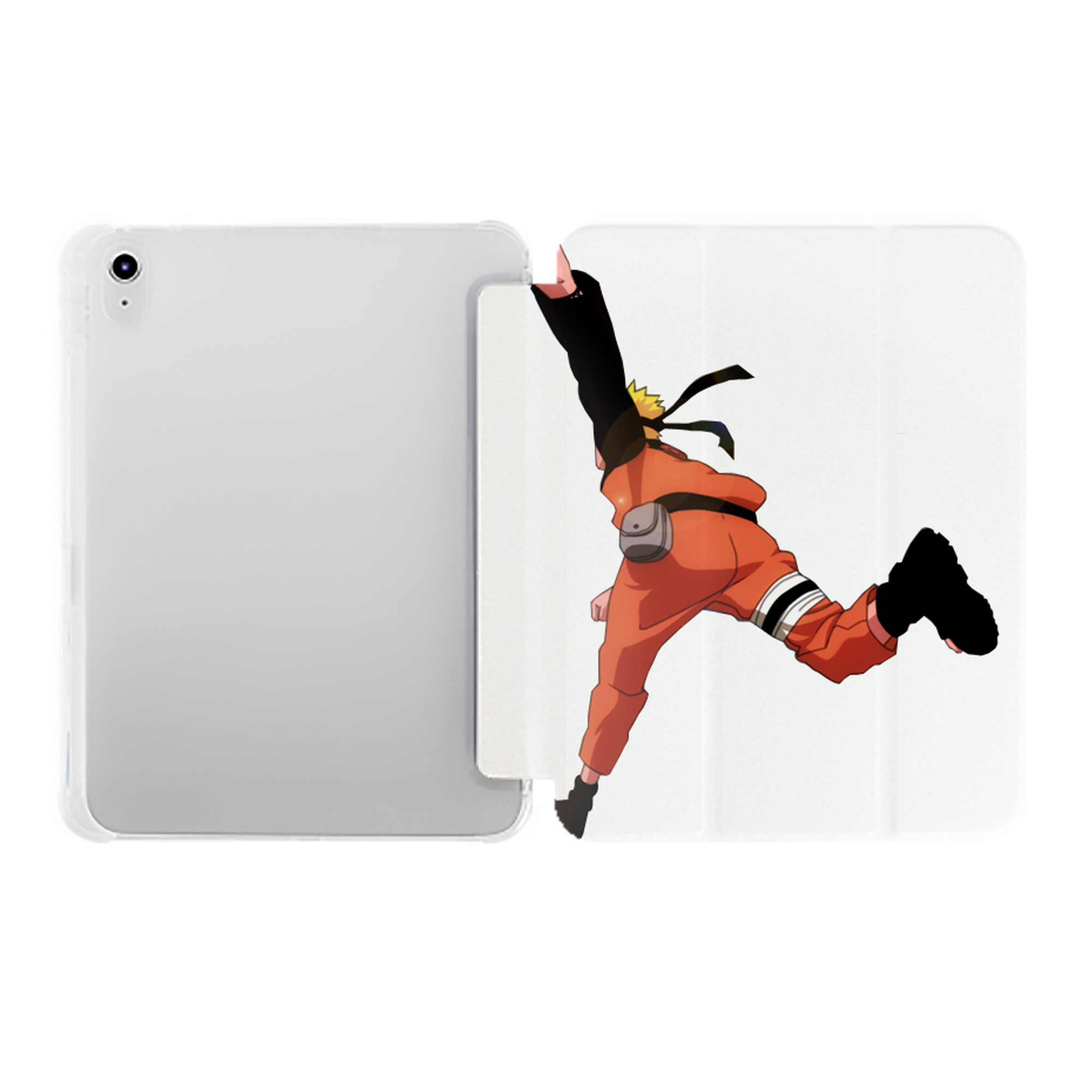 （画像用） NARUTO -ナルト- うずまき ナルト Uzumaki Naruto IPad ケース ペン収納付き 三つ折りスタンド PUレザー×シリコン 対応機種9.5/10.5/10.9インチ